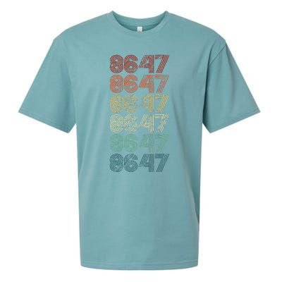 8647 Anti Trump 86 47 Sueded Cloud Jersey T-Shirt