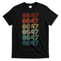 8647 Anti Trump 86 47 Retro Vintage Style Antitrump Vance T-Shirt