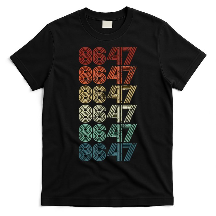 8647 Anti Trump 86 47 Retro Vintage Style Antitrump Vance T-Shirt