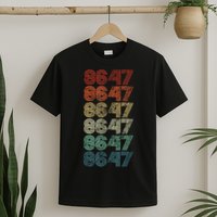 8647 Anti Trump 86 47 Retro Vintage Style Antitrump Vance T-Shirt