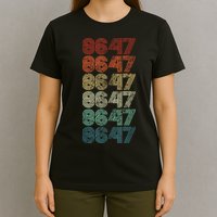 8647 Anti Trump 86 47 Retro Vintage Style Antitrump Vance T-Shirt
