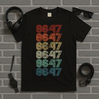 8647 Anti Trump 86 47 Retro Vintage Style Antitrump Vance T-Shirt