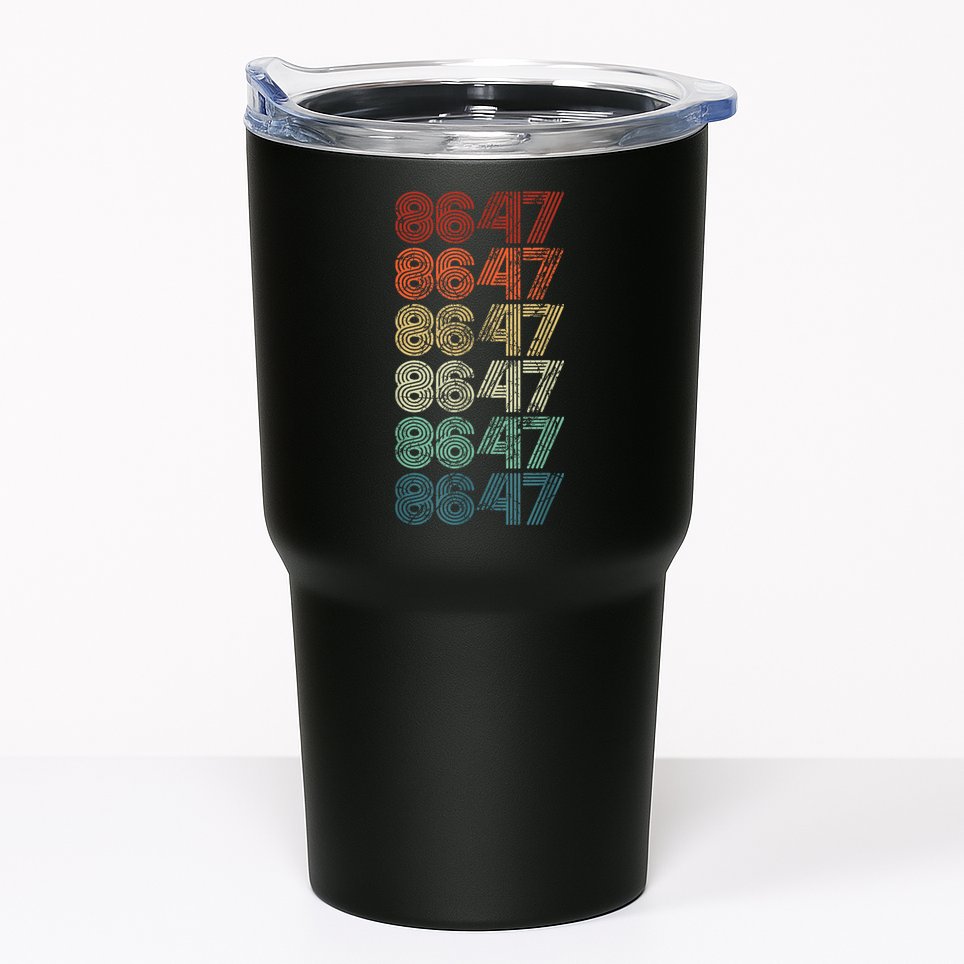 8647 Anti Trump 86 47 Retro Vintage Style Antitrump Vance Tumbler