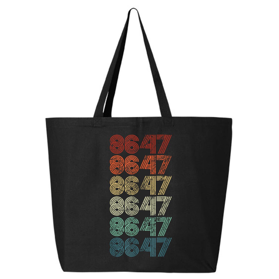 8647 Anti Trump 86 47 Retro Vintage Style Antitrump Vance 25L Jumbo Tote