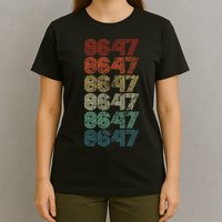 8647 Anti Trump 86 47 Retro Vintage Style Antitrump Vance T-Shirt