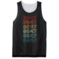 8647 Anti Trump 86 47 Retro Vintage Style Antitrump Vance Mesh Reversible Basketball Jersey Tank