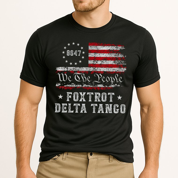 8647 Anti Trump Foxtrots Deltas Tangos Impeach 47 86 47 Flag Cooling Performance Crew T-Shirt
