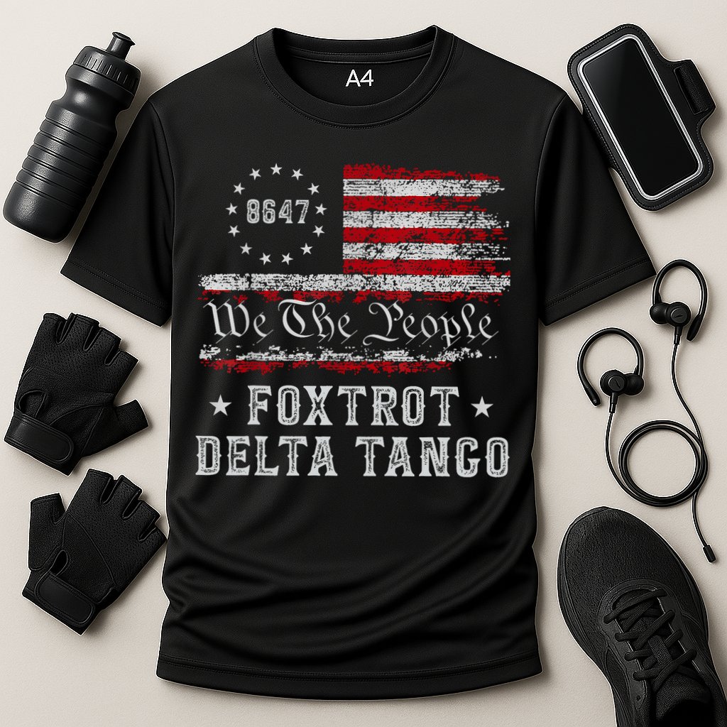 8647 Anti Trump Foxtrots Deltas Tangos Impeach 47 86 47 Flag Cooling Performance Crew T-Shirt