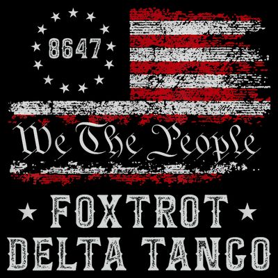 8647 Anti Trump Foxtrots Deltas Tangos Impeach 47 86 47 Flag T-Shirt