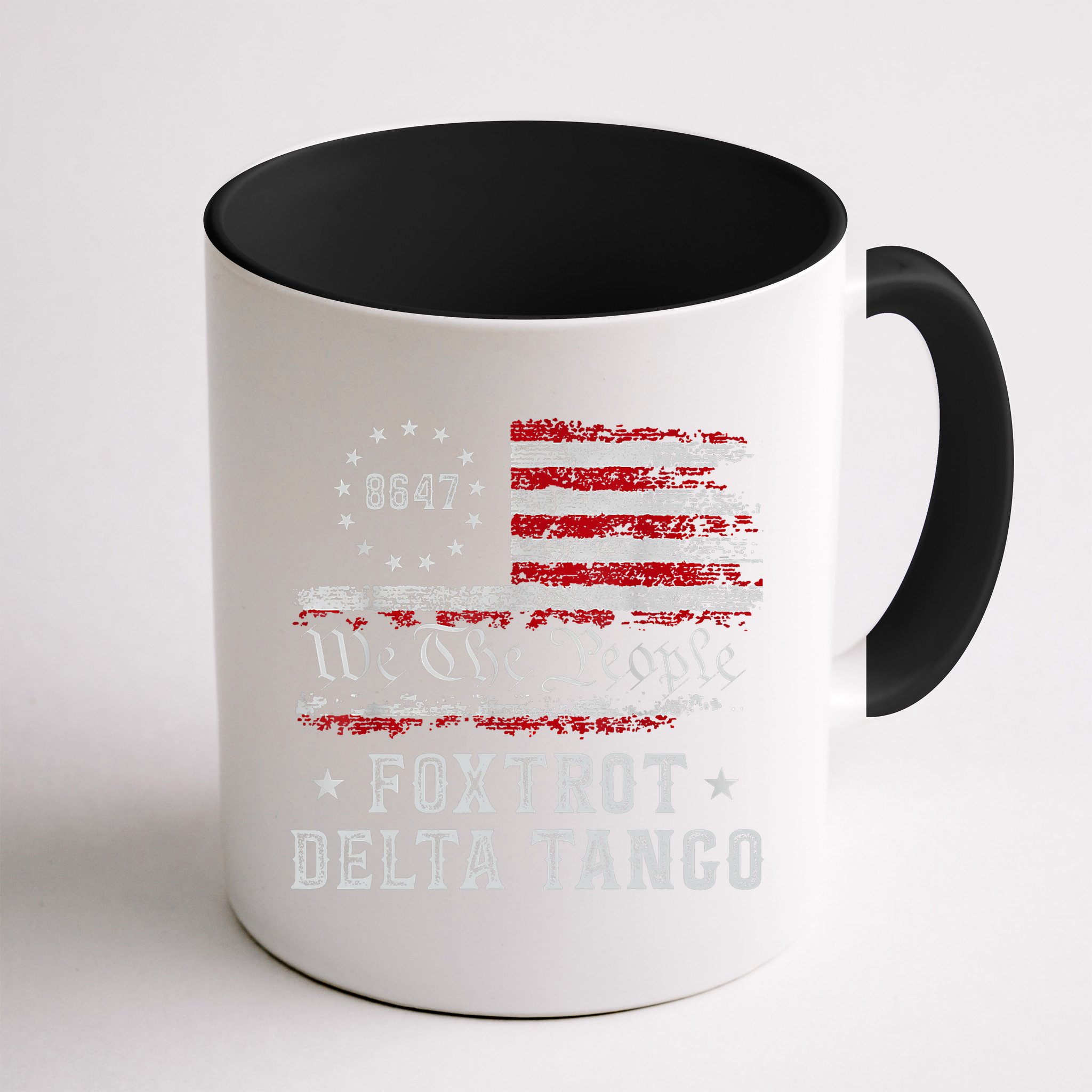8647 Anti Trump Foxtrots Deltas Tangos Impeach 47 86 47 Flag Mug