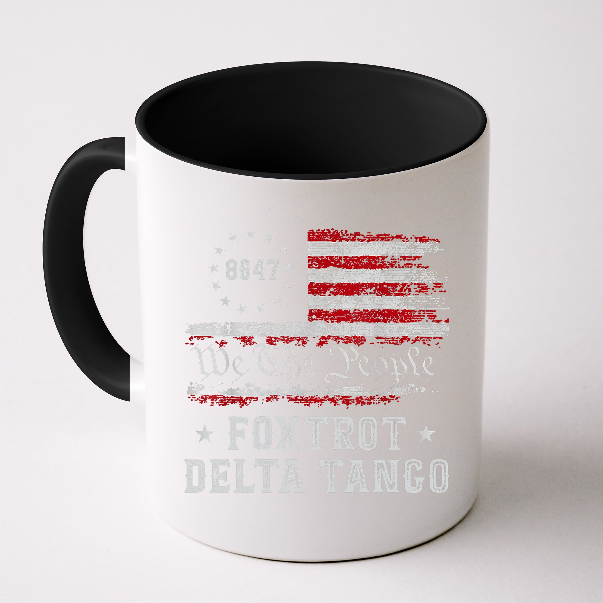 8647 Anti Trump Foxtrots Deltas Tangos Impeach 47 86 47 Flag Mug
