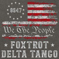 8647 Anti Trump Foxtrots Deltas Tangos Impeach 47 86 47 Flag Cotton Canvas Backpack