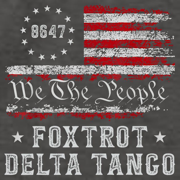 8647 Anti Trump Foxtrots Deltas Tangos Impeach 47 86 47 Flag Vector Backpack