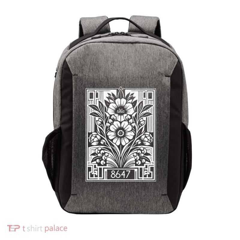 8647 Anti Trump Floral Feminist Subtle Human Rights Vector Backpack