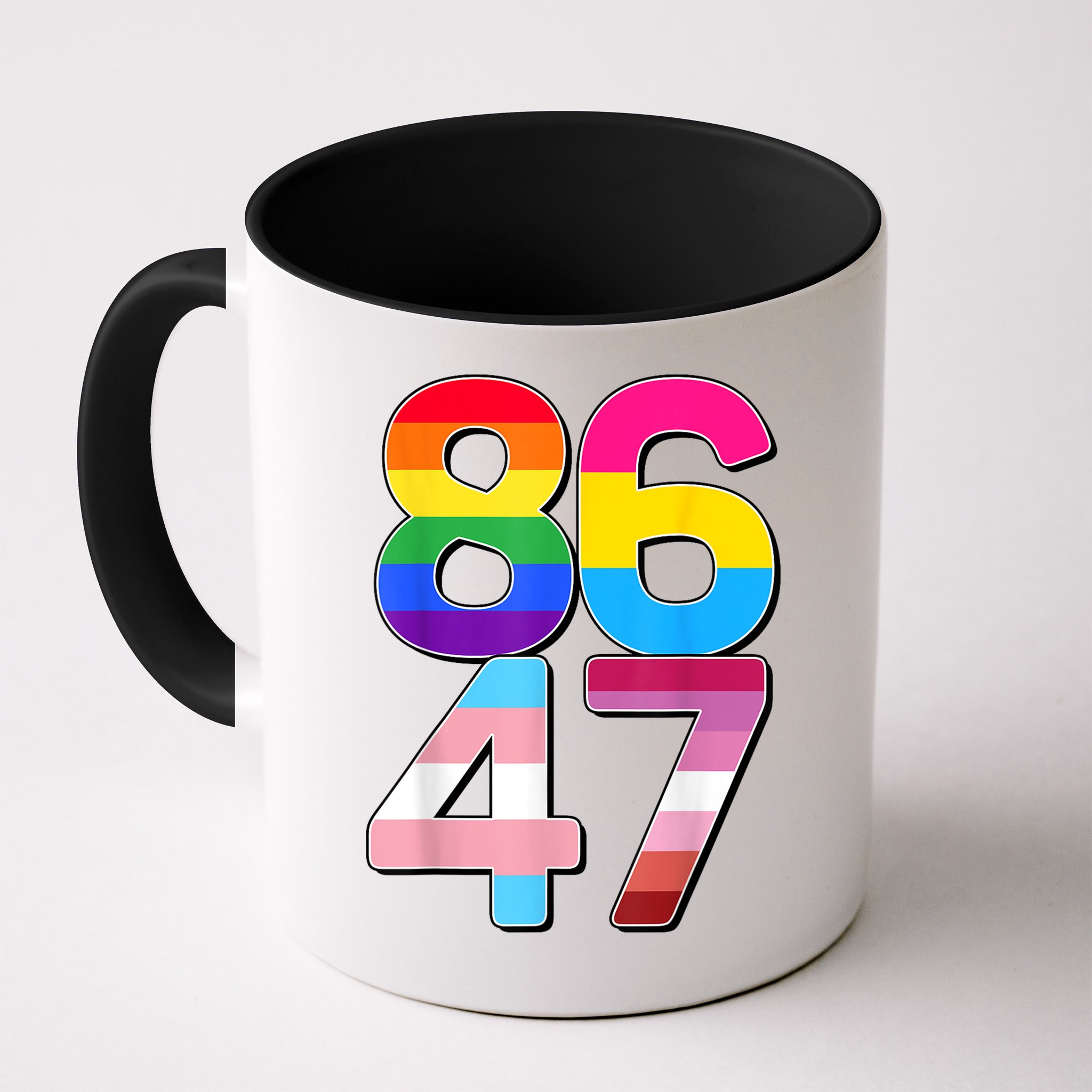 8647 Anti Trump President Rainbow LGBT  Mug