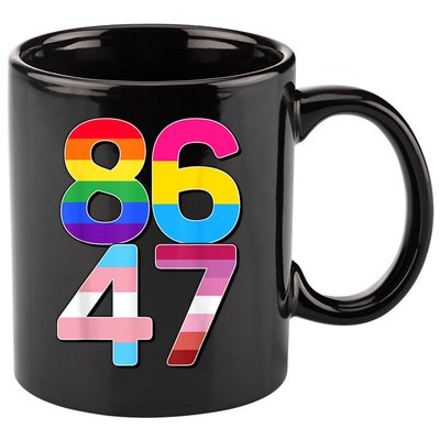 8647 Anti Trump President Rainbow LGBT  11oz C Handle Ceramic Mug