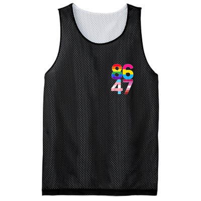 8647 Anti Trump President Rainbow LGBT  Mesh Reversible Basketball Jersey Tank