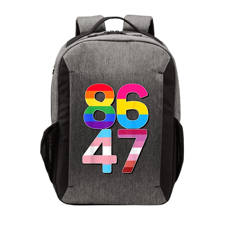 8647 Anti Trump President Rainbow LGBT  Vector Backpack