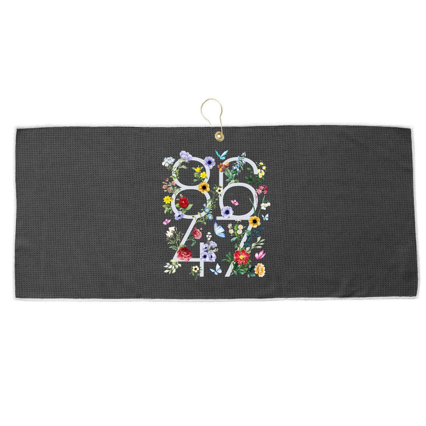  8647 Anti Trump President Large Microfiber Waffle Golf Towel