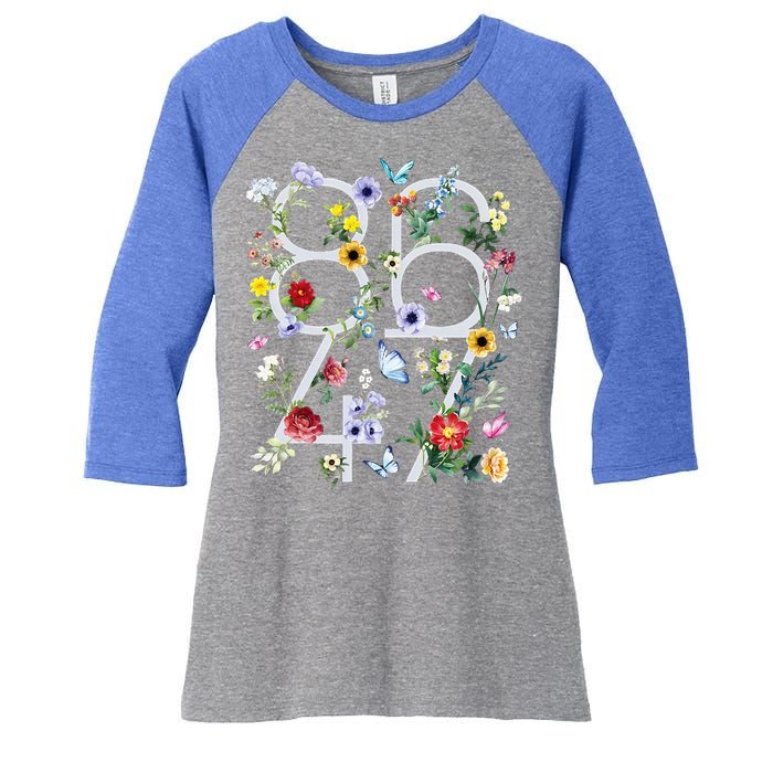  8647 Anti Trump President Women's Tri-Blend 3/4-Sleeve Raglan Shirt