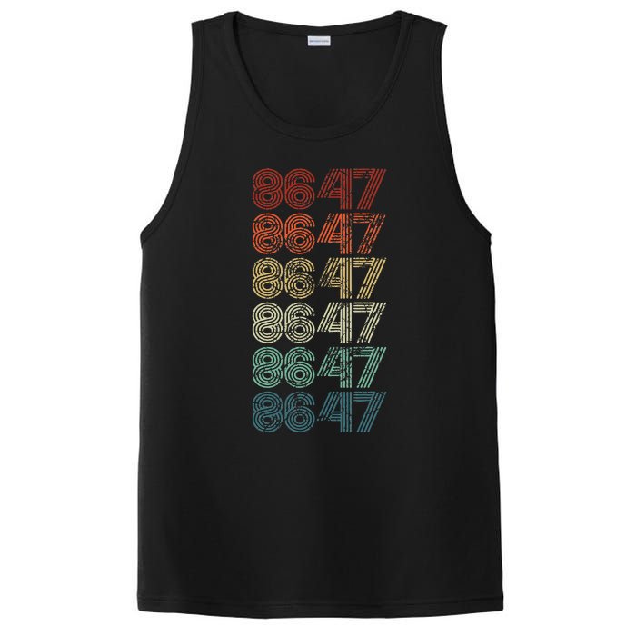 8647 Anti Trump 86 47 Retro Vintage Style Anti Trump Vance PosiCharge Competitor Tank