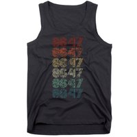 8647 Anti Trump 86 47 Retro Vintage Style Anti Trump Vance Tank Top