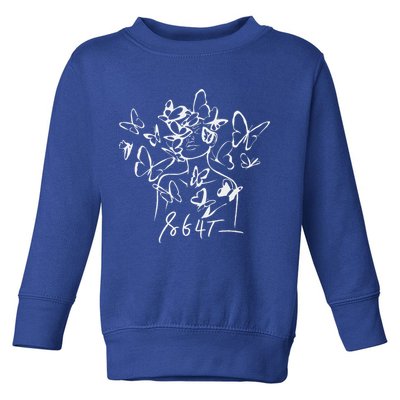 8647 Anti Trump Floral Resist 86 47 Impeach Trump Impeach 47 Toddler Sweatshirt