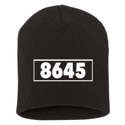 8645 Anti Trump Impeach S. Short Acrylic Beanie