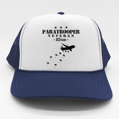 82nd Airborne Veteran Paratrooper Trucker Hat