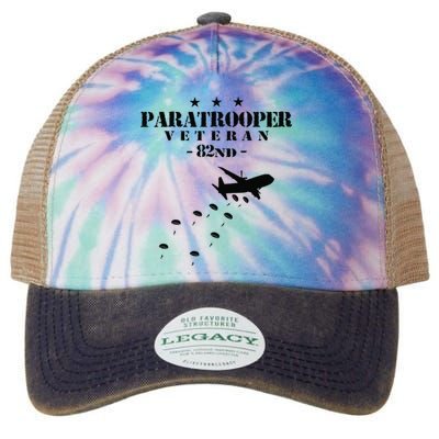 82nd Airborne Veteran Paratrooper Legacy Tie Dye Trucker Hat