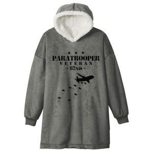 82nd Airborne Veteran Paratrooper Hooded Wearable Blanket