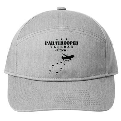 82nd Airborne Veteran Paratrooper 7-Panel Snapback Hat