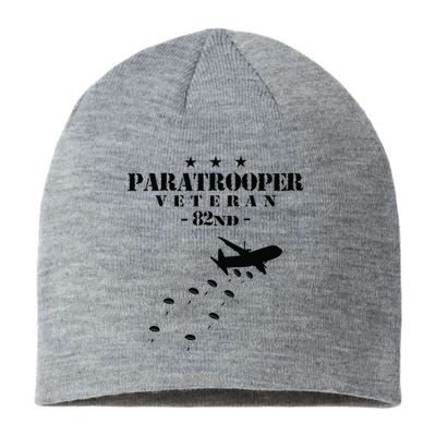 82nd Airborne Veteran Paratrooper Sustainable Beanie