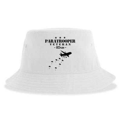 82nd Airborne Veteran Paratrooper Sustainable Bucket Hat