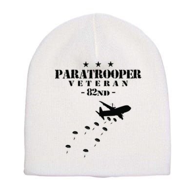 82nd Airborne Veteran Paratrooper Short Acrylic Beanie