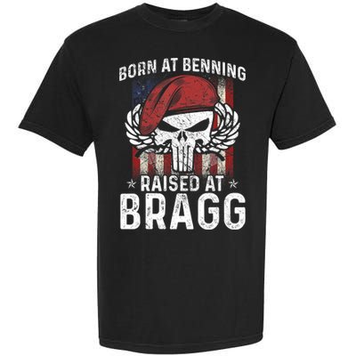 82nd Airborne Veteran Born At Ft Benning Raised Fort Bragg Garment-Dyed Heavyweight T-Shirt