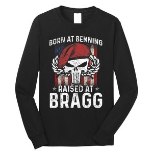 82nd Airborne Veteran Born At Ft Benning Raised Fort Bragg Long Sleeve Shirt