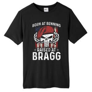 82nd Airborne Veteran Born At Ft Benning Raised Fort Bragg Tall Fusion ChromaSoft Performance T-Shirt