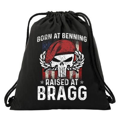 82nd Airborne Veteran Born At Ft Benning Raised Fort Bragg Drawstring Bag