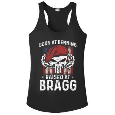 82nd Airborne Veteran Born At Ft Benning Raised Fort Bragg Ladies PosiCharge Competitor Racerback Tank