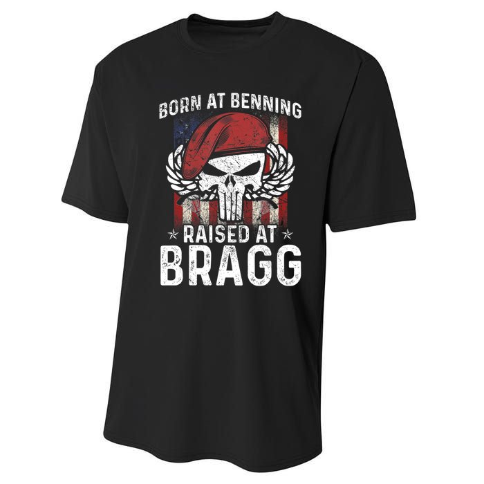 82nd Airborne Veteran Born At Ft Benning Raised Fort Bragg Performance Sprint T-Shirt