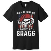 82nd Airborne Veteran Born At Ft Benning Raised Fort Bragg Premium T-Shirt