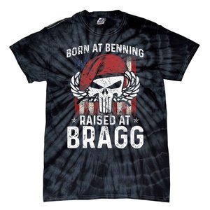 82nd Airborne Veteran Born At Ft Benning Raised Fort Bragg Tie-Dye T-Shirt