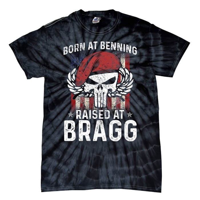 82nd Airborne Veteran Born At Ft Benning Raised Fort Bragg Tie-Dye T-Shirt