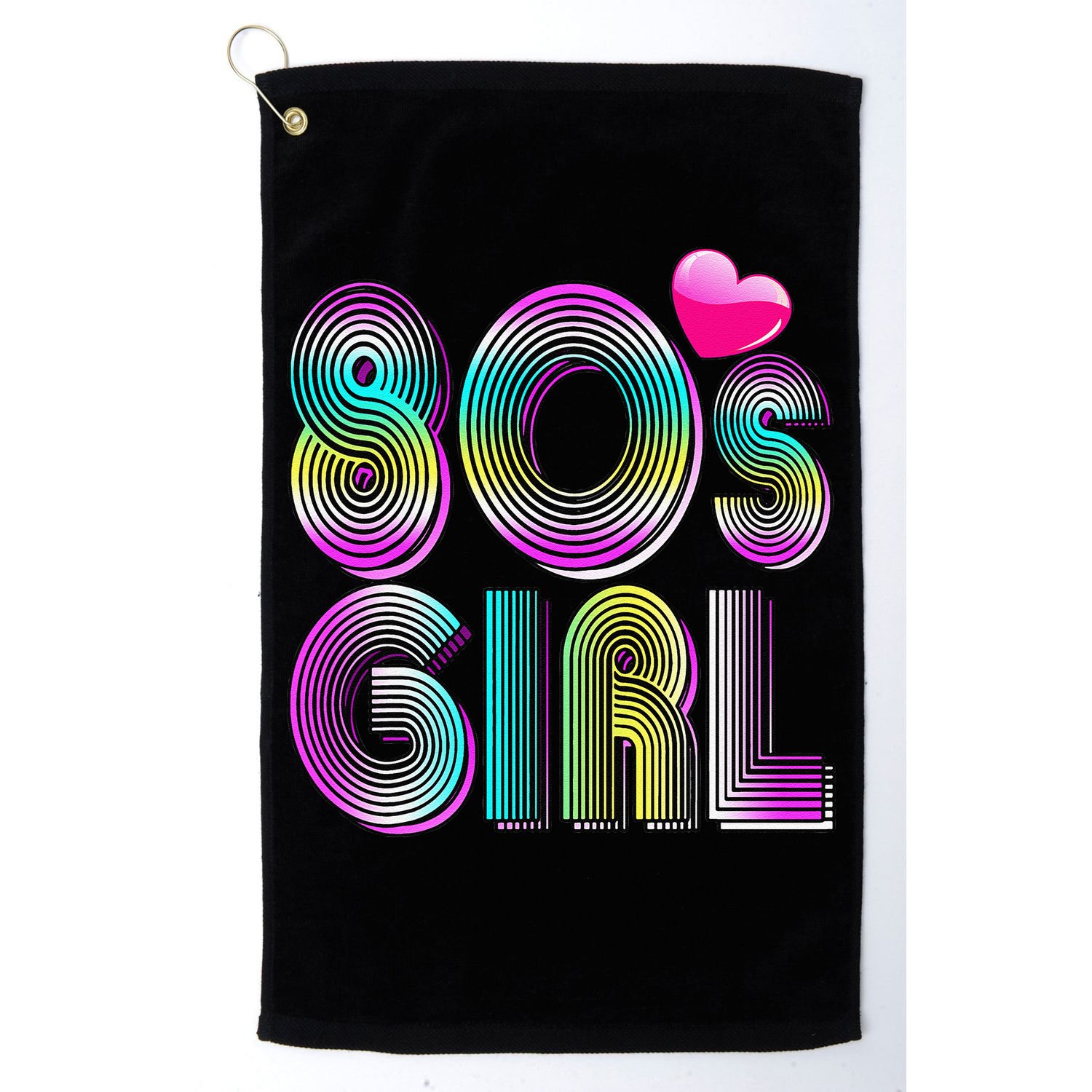 80's Birthday 1980's Birthday Retro Vintage 80's Golf Towel