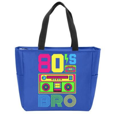 80s Bro 1980s Fashion 80 Theme Party Outfit Eighties Costume Zip Tote Bag