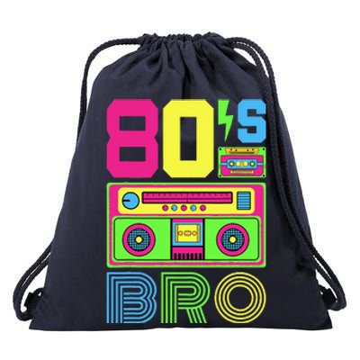 80s Bro 1980s Fashion 80 Theme Party Outfit Eighties Costume Drawstring Bag