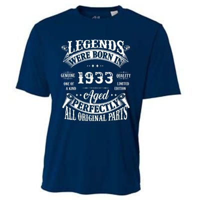 89 Birthday 1933 Gift Vintage 89 Birthday Cooling Performance Crew T-Shirt