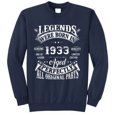 89 Birthday 1933 Gift Vintage 89 Birthday Sweatshirt