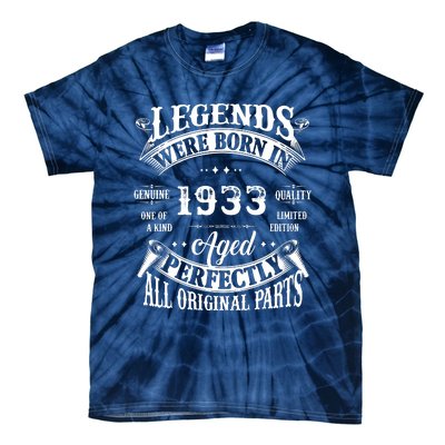 89 Birthday 1933 Gift Vintage 89 Birthday Tie-Dye T-Shirt